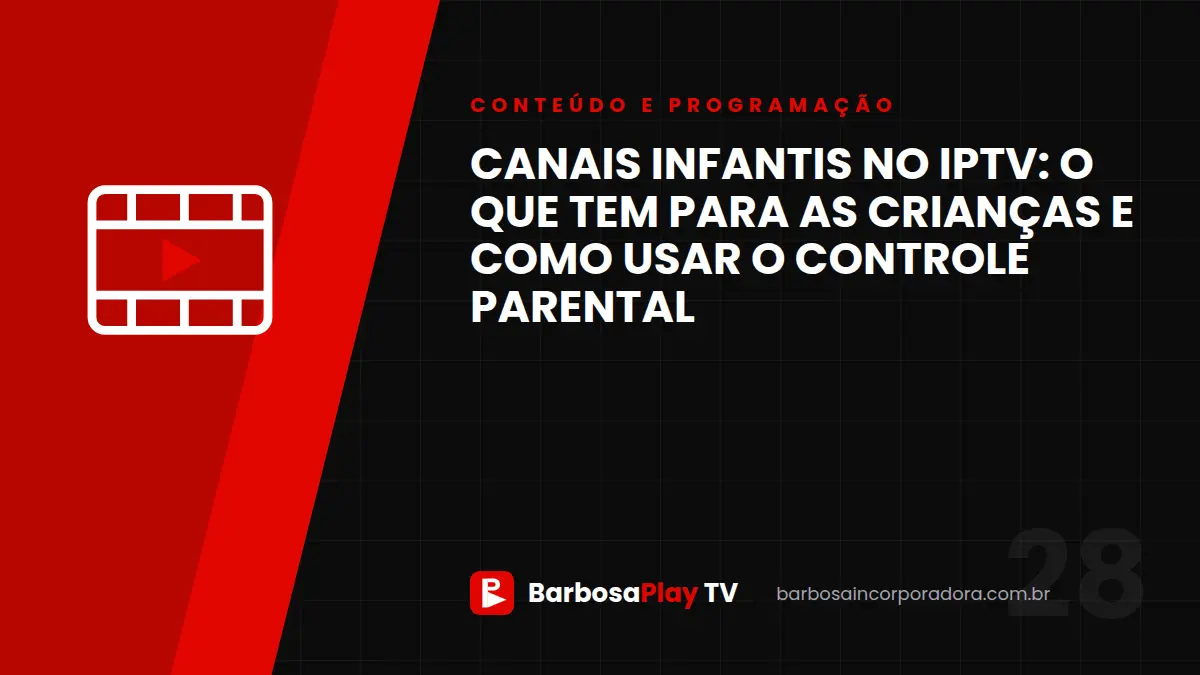 Canais infantis no IPTV: o que tem para as crianças e como usar o controle parental